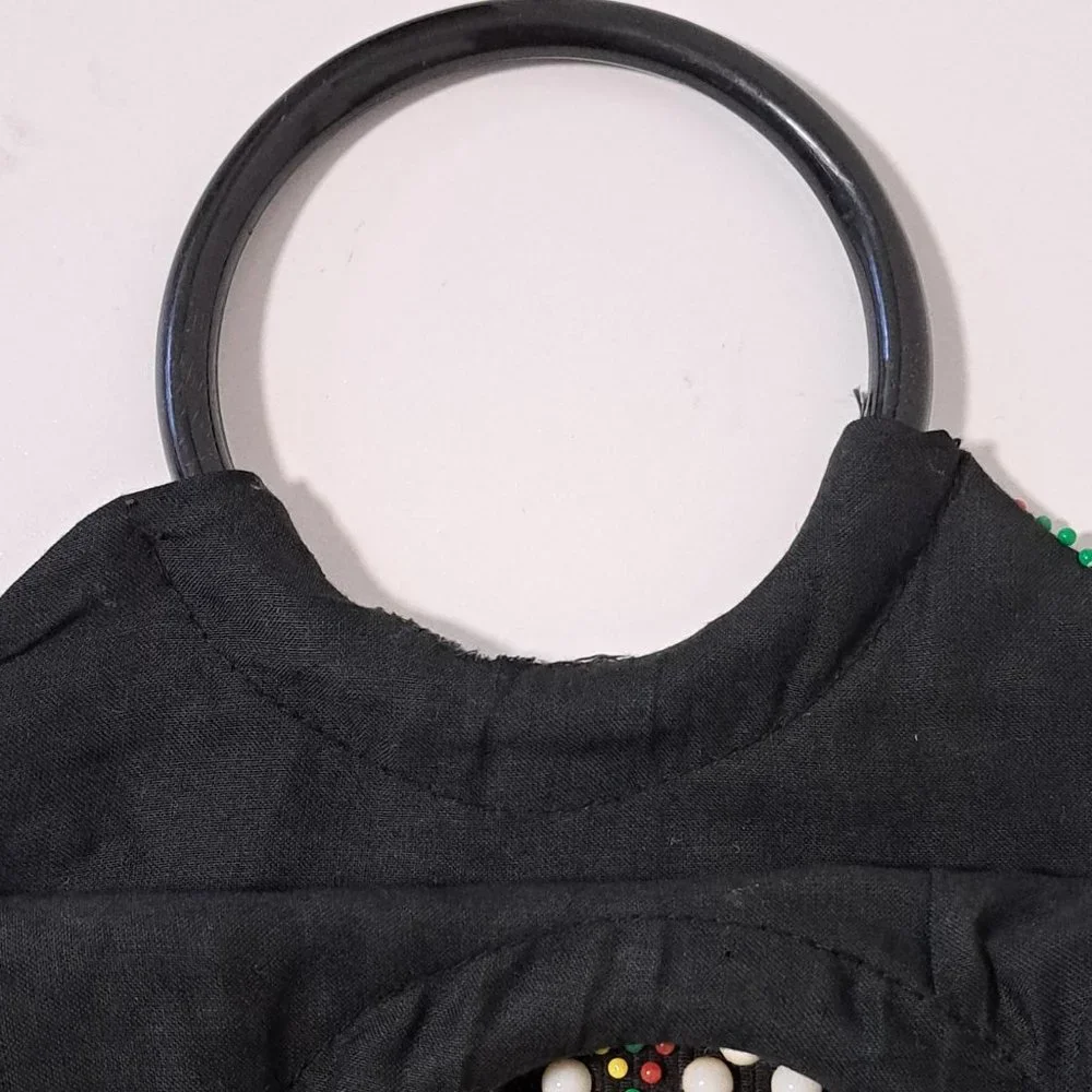 Vintage Multi-Colored Beaded Hobo Bag
